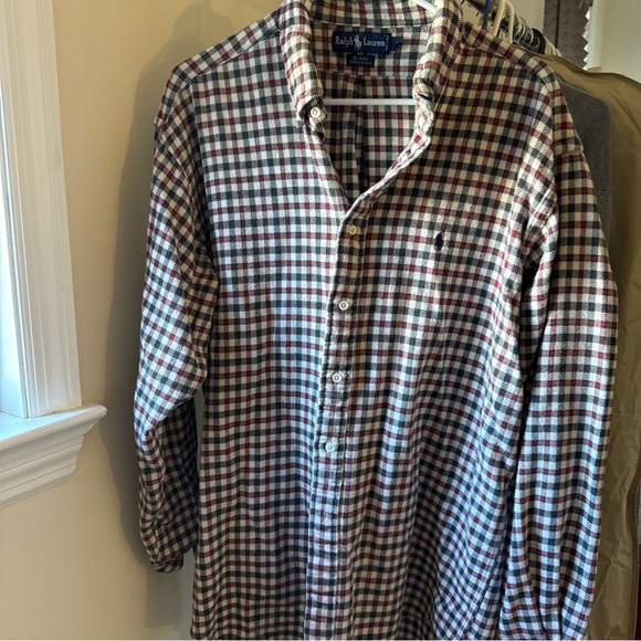 Ralph Lauren Men's Checkered Shirt - Red, Blue, White - Picture 1 of 6
